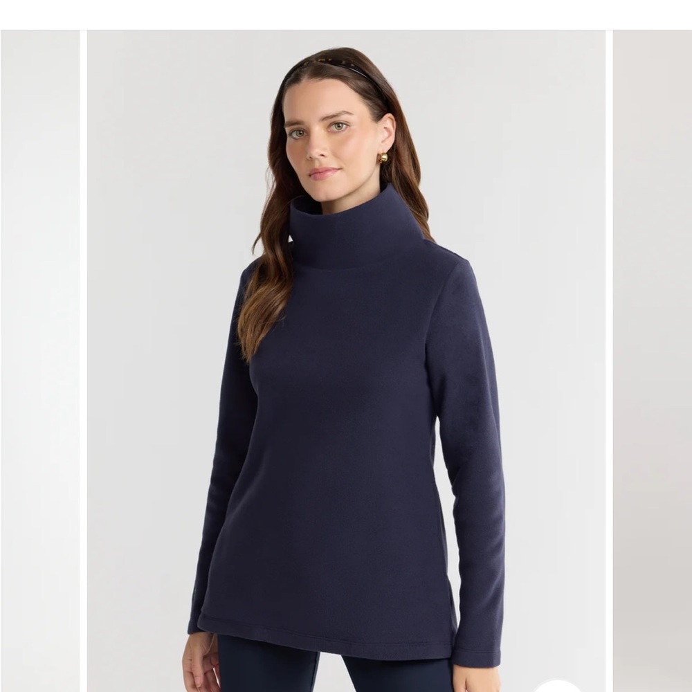 Dudley Stephens Cobble Hill Navy Turtleneck
